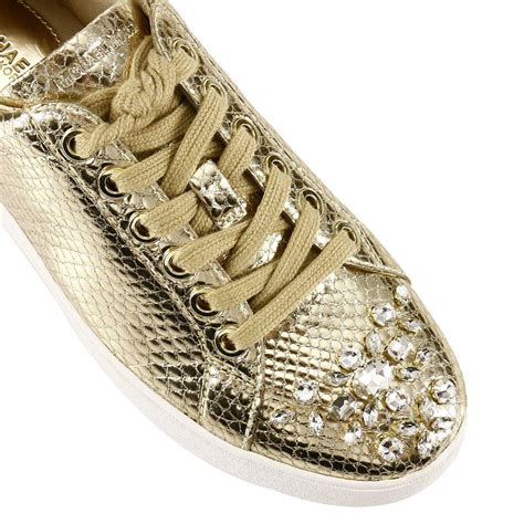 gouden sneakers michael kors|Michael Kors heeled sneakers.